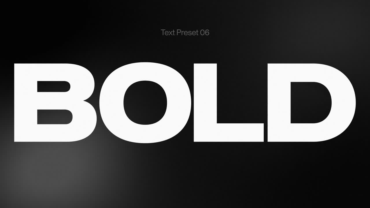 Tekstforudindstilling – Moderne After Effects-skabelon