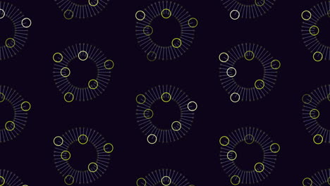Futuristic-rings-pattern-with-colorful-color-on-black-gradient