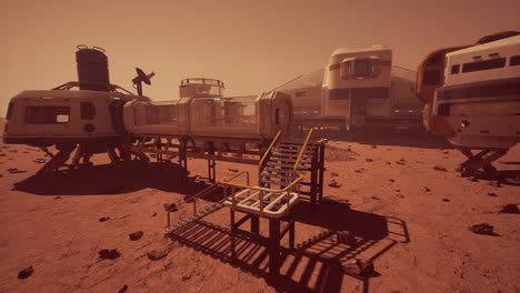 colonia futurista de marte: un hábitat de ciencia ficción en el planeta rojo