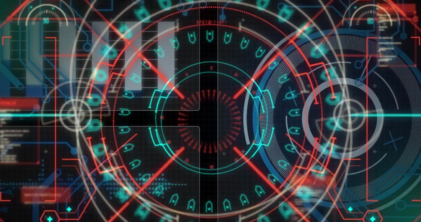 Scope scanning and data processing with blue computer circuit board elements