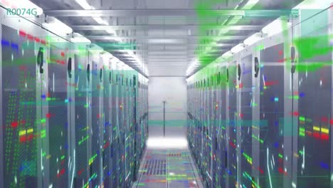 Animation-of-data-processing-over-computer-servers