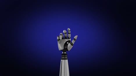 robot arm on dark background