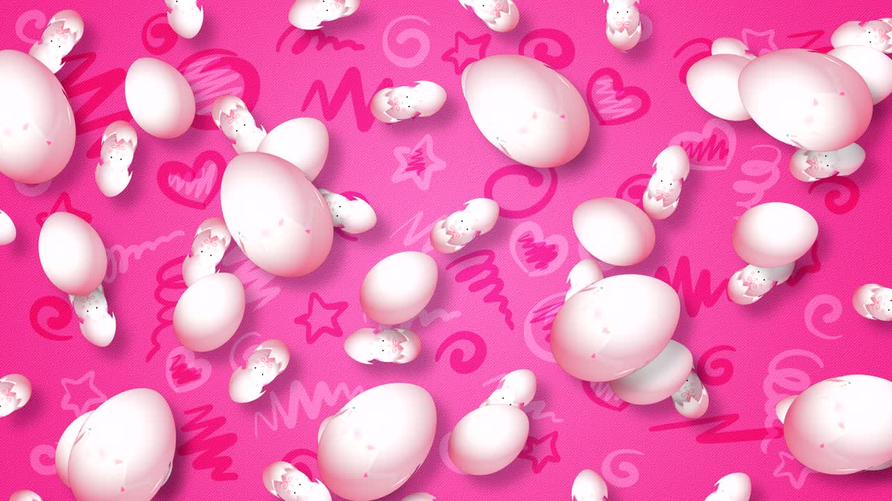 계란과 함께 추상적인 배경