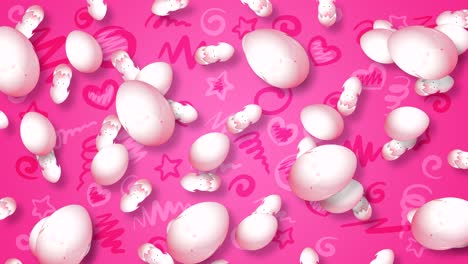 fondo abstracto con huevos