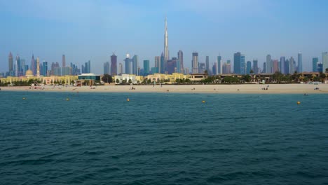 Dubai-skyline-showing-Dubai-Creek-and-business-bay