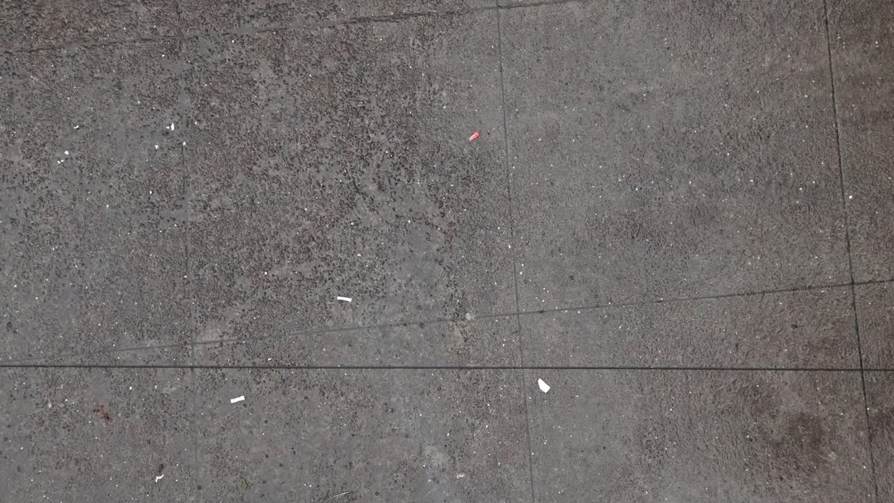 Aerial view of walking people using colorful umbrellas in rain stock footage 3 Rains in Mumbai