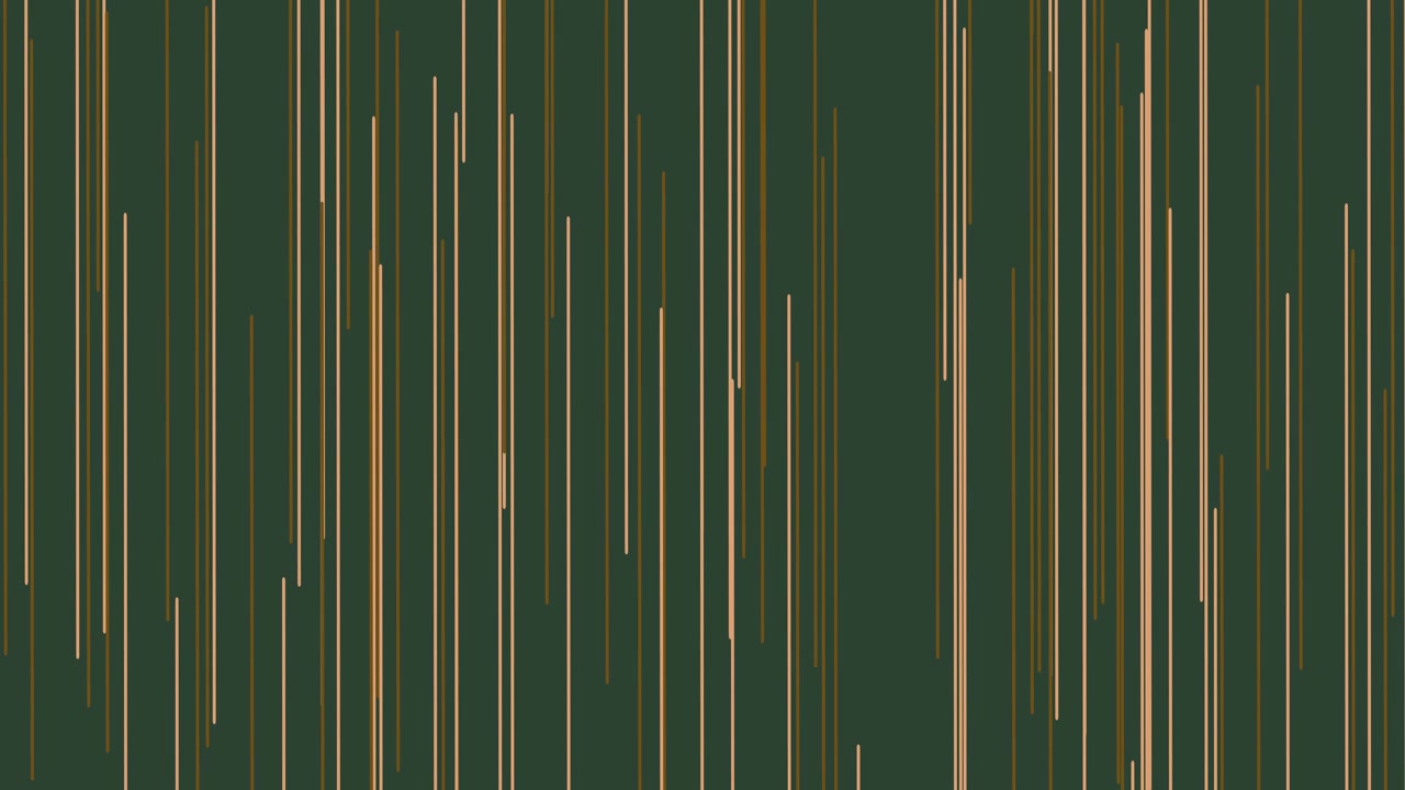 Abstract Digital Rain of Vertical Lines on Green Background