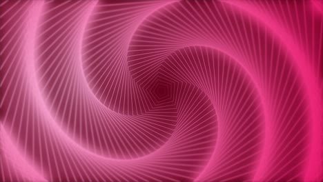 abstracto polígono digital neón túnel geométrico fondo 4k futurista patrón de animación brillante que avanza con la tecnología de colores rosa y magenta y concepto cibernético con espacio de copia