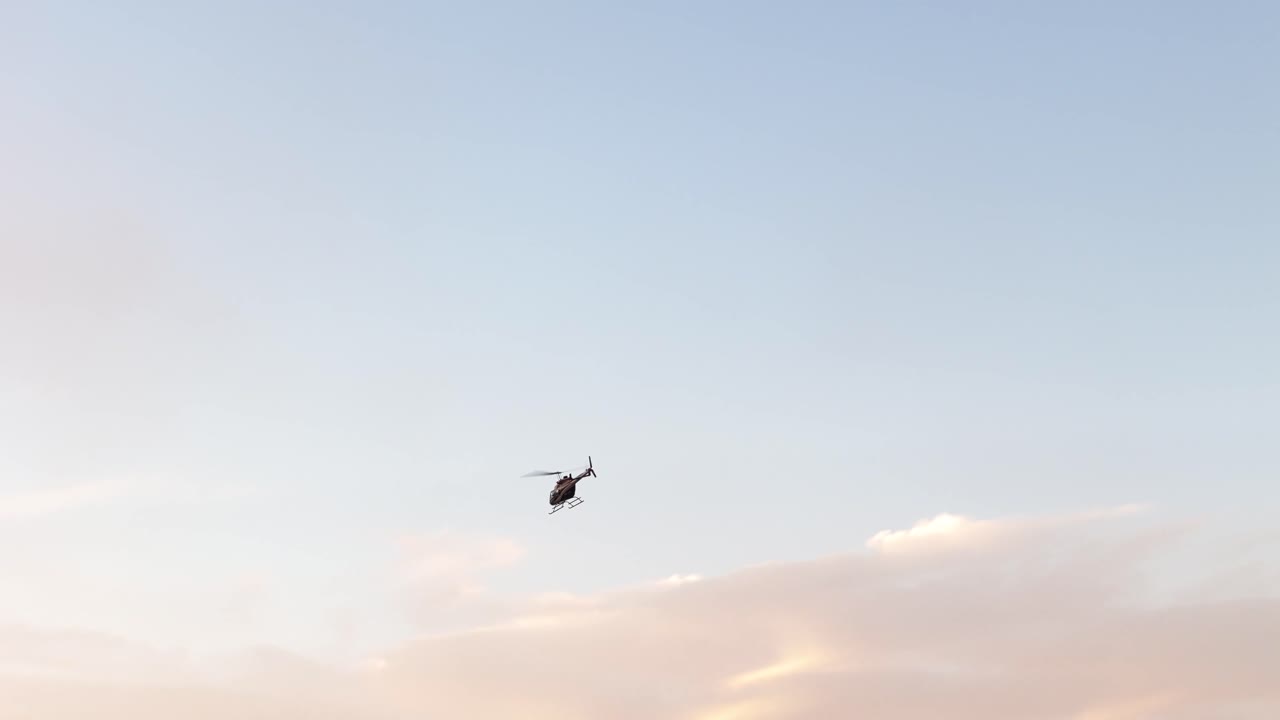 Helicopters in the sky