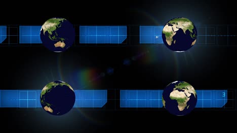 un concepto abstracto de un mundo conectado - bucle sin fisuras