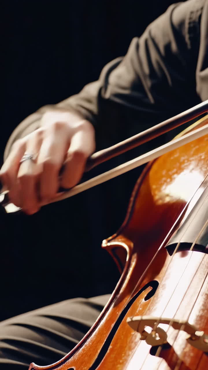 Cellist playing cello