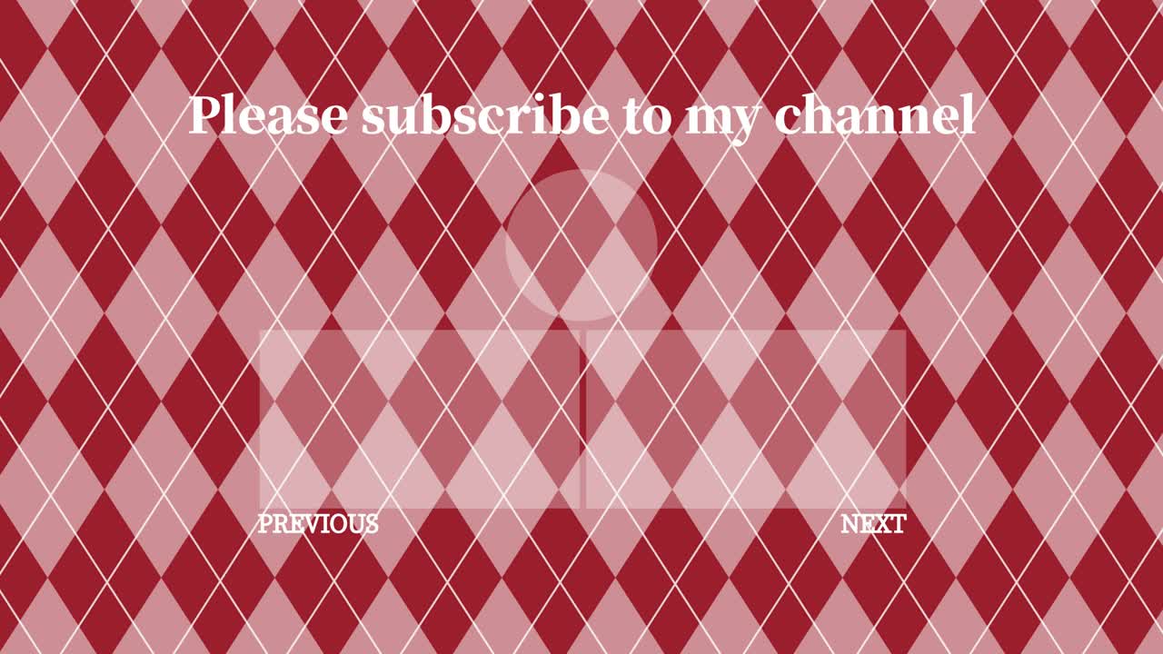 argyle 패턴 엔드 카드 엔딩 스크린 모션 그래픽