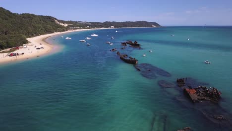 dron shot on moreton island