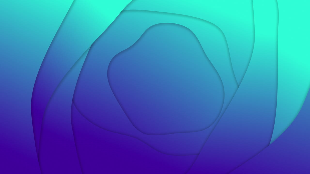 Animation of blue gradient lines waving in seamless loop