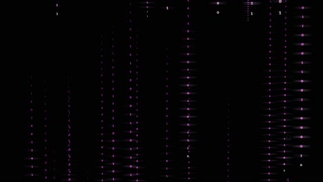 purple color lines of 0 and 1 falling down like in matrix