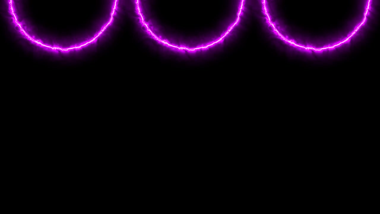 Pink ring glowing electric animation motion graphics
