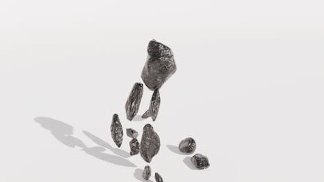 abstract floating rocks