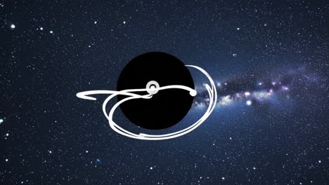 agujero negro en el espacio