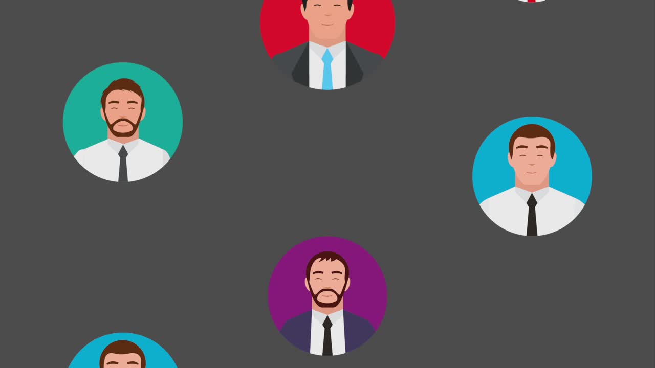 teamwork people animation hd