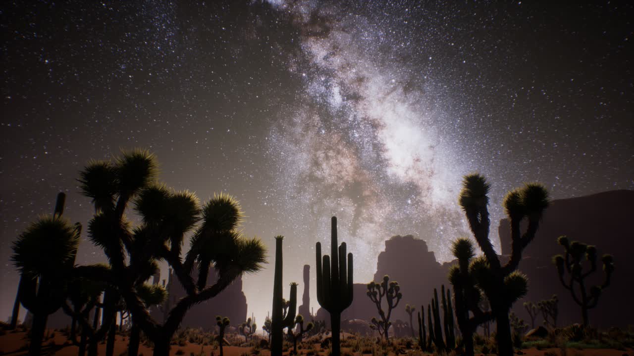 유타 사막 위 의 은하수