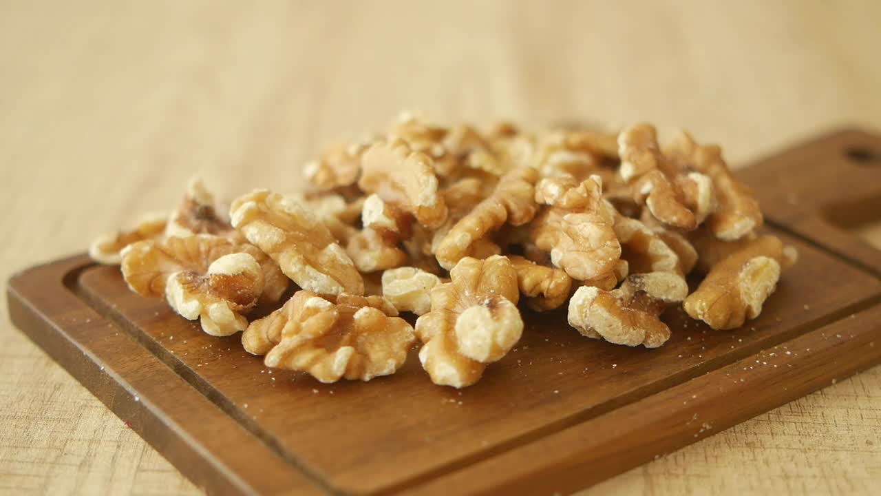 Walnuts on a Cutting Board