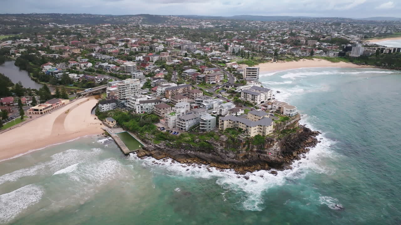 담수 전망대를 향한 4k 드론