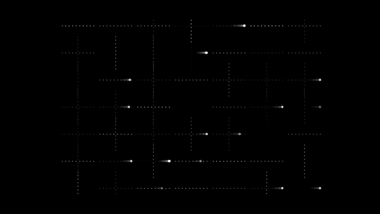 Abstract Moving Dots Forming a Dynamic Grid Network