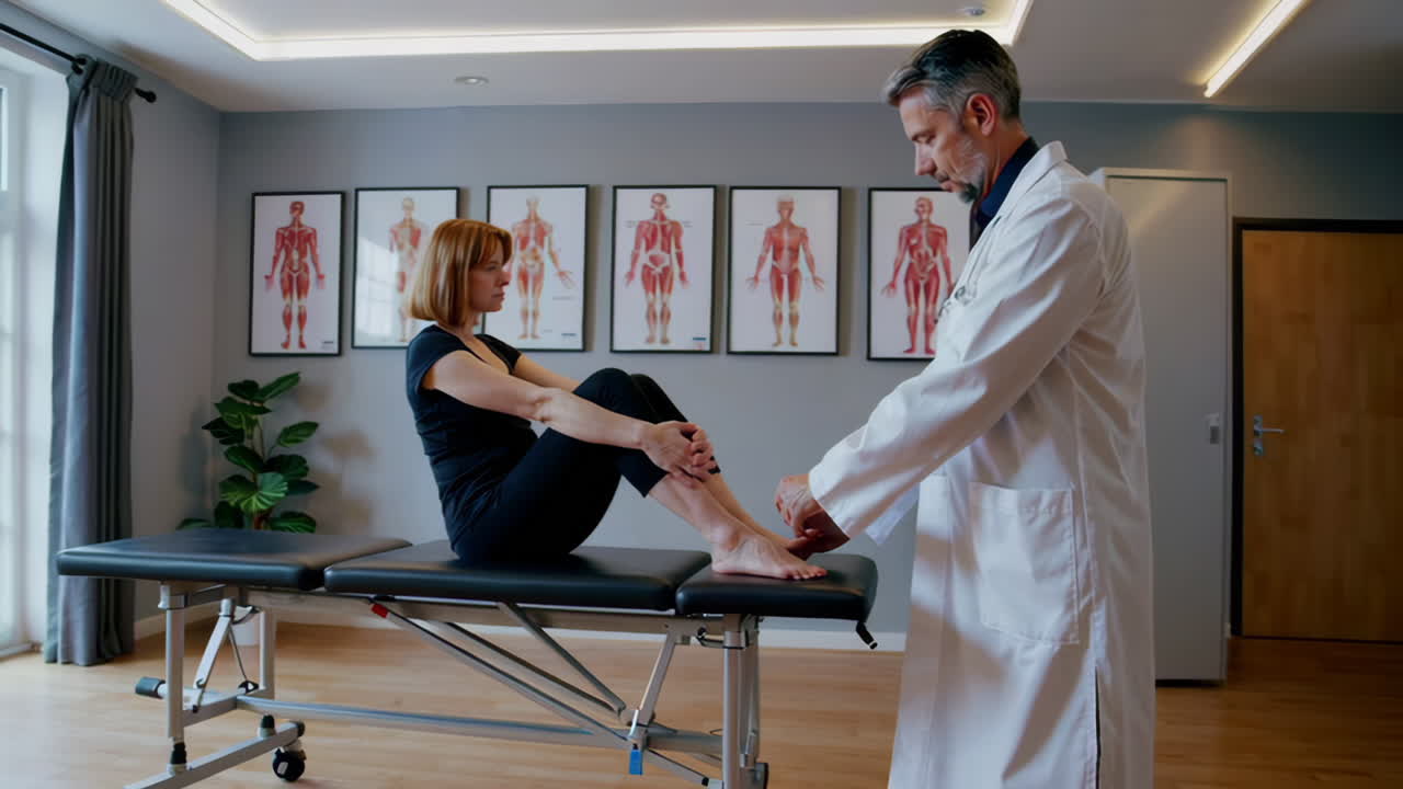 sesión de fisioterapia