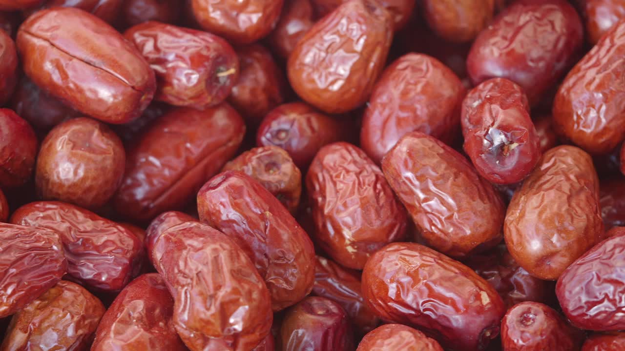 Close-up of Dried Red Dates