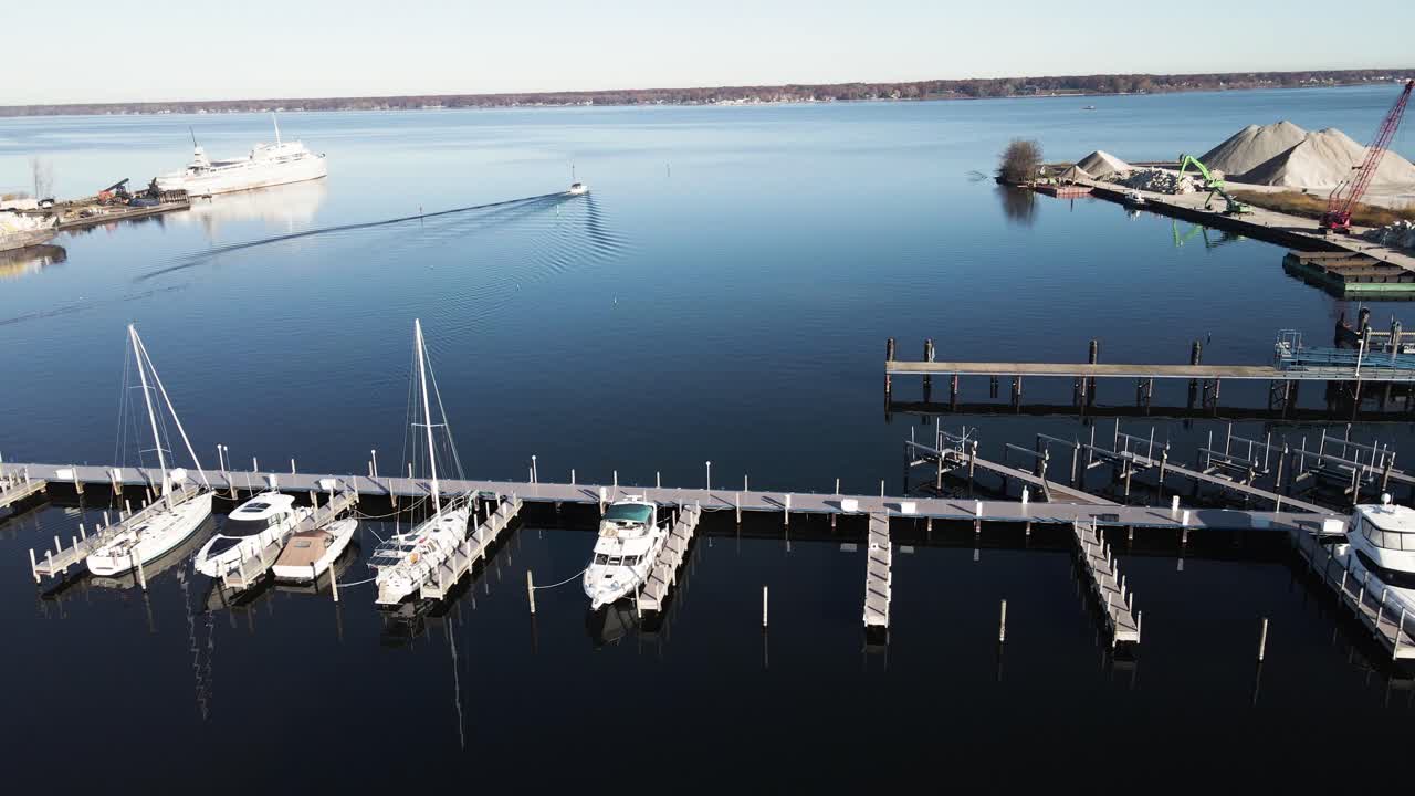 Tracking a small boat as it leaves harbor