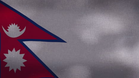the nepal national waving flag