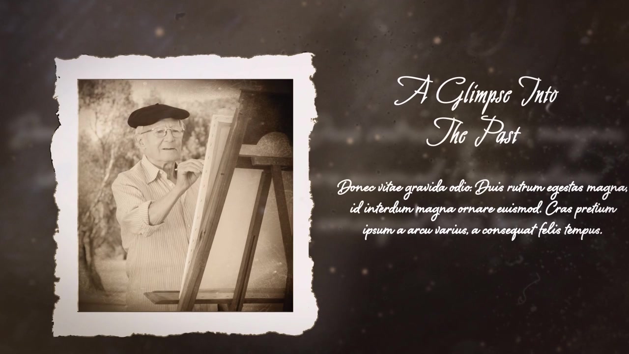 Vintage Photo Album Slideshow Featuring Memories and Life Milestones