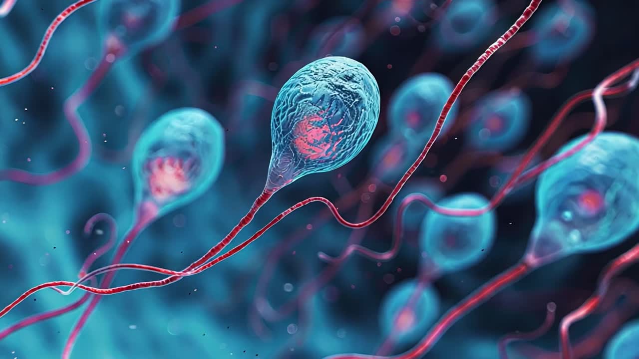 Microscopic View of Parasitic Organisms