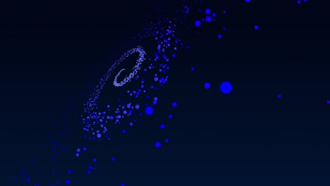 flying through moving particles. spiral galaxy. abstract  motion design background