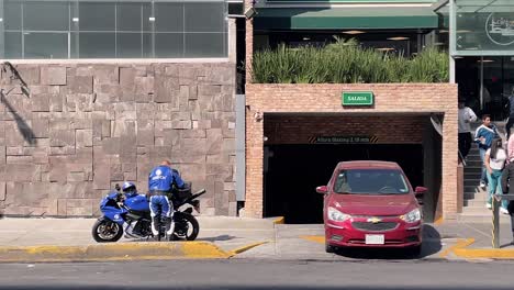 slow motion shot of mexico city streets and daily life at morning