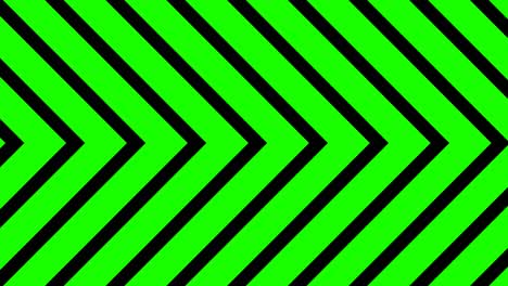 green and black visual background shaped arrow moving sideways