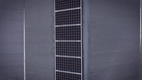 solar panels on rooftop of new modern building