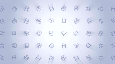 patrón de cubo geométrico. baile de cubo. animación de bucle de símbolo de negocio. diseño de red de negocios.