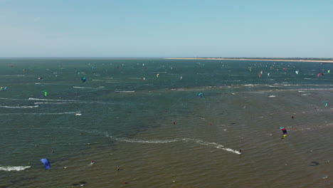 beautiful kitesurfing destination at the north sea, brouwersdam, zeeland, the netherlands