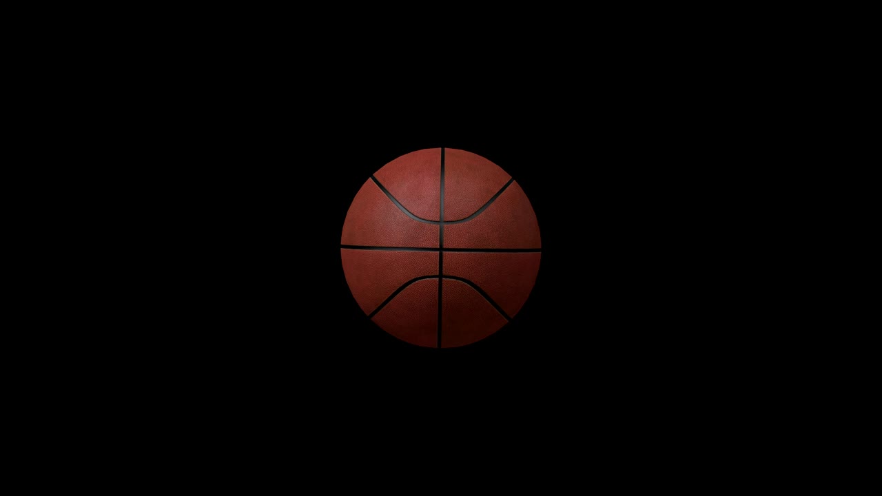 Basketball animation with black screen