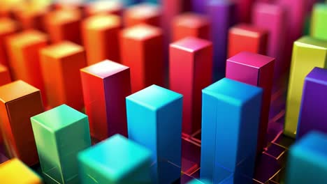 colorful 3d bar graph