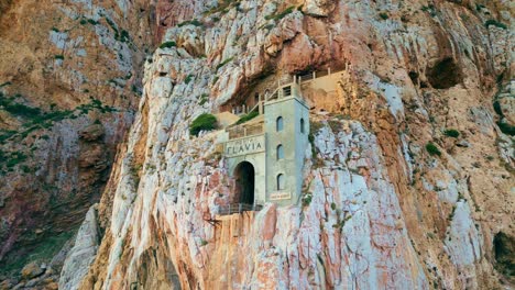 porto flavia, sea harbor located nebida, iglesias comune of south sardinia