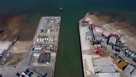 An-aerial-dolly-forward-over-the-Whitstable-Harbour