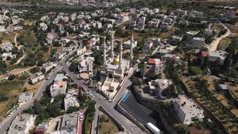 abu ghosh, israel, june 13, 2020 : a mosque built by ramzan kadyrov in honor of his father akhmat kadyrov in the abu ghosh village, in which descendants of chechens live in israel