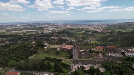 portugal, city of palmela aerial view 06