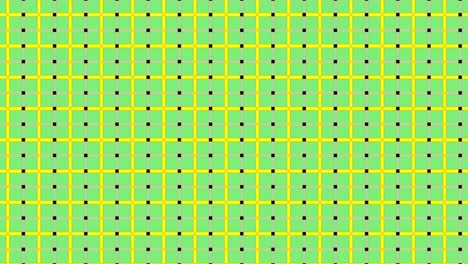 patrón de cuadrícula verde y amarillo repetido