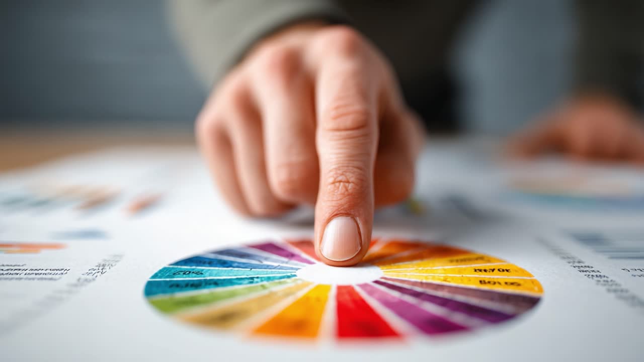 Explorando la Teoría del Color: Una Mirada Profunda al Análisis y Selección del Círculo Cromático, Mejorando la Creatividad a Través de las Relaciones Visuales del Color