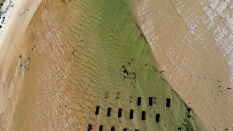 Shellfish-traps-on-water-in-Cacela-Velha-beach