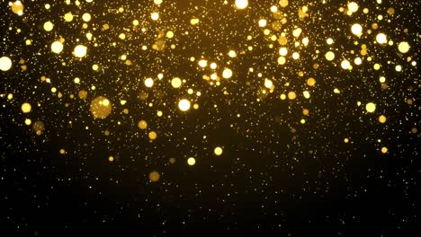 Abstract Golden Luxury and glamor Gold abstract loopable bokeh backdrop video Loop background.
