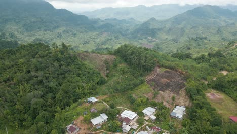 beautiful aerial view of de'remin kpg sapit padawan sarawak